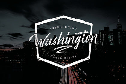 Free Washington Rough Script Demo