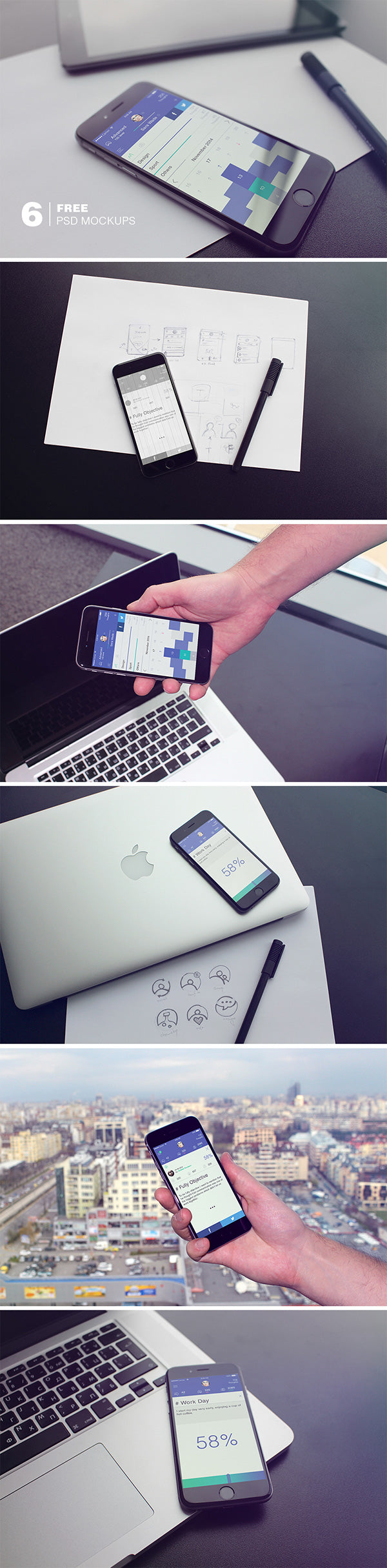 Free 6 Iphone 6 Photo Mockups