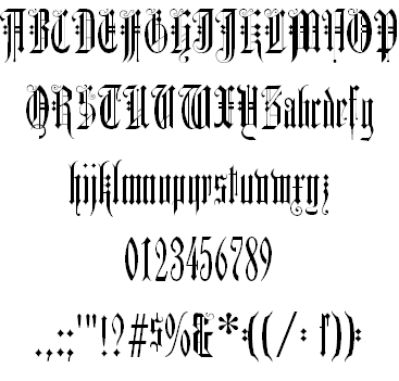 Free DuererGotisch Font