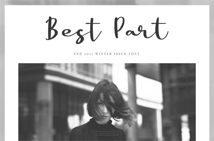 Free Best Part Font