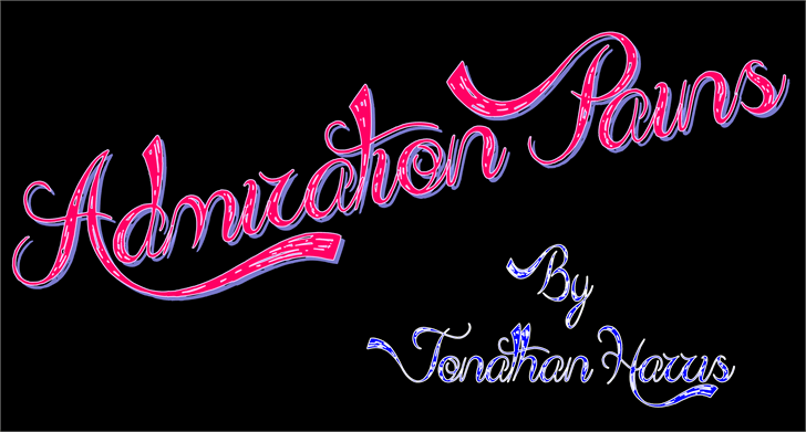 Free Admiration Pains Font