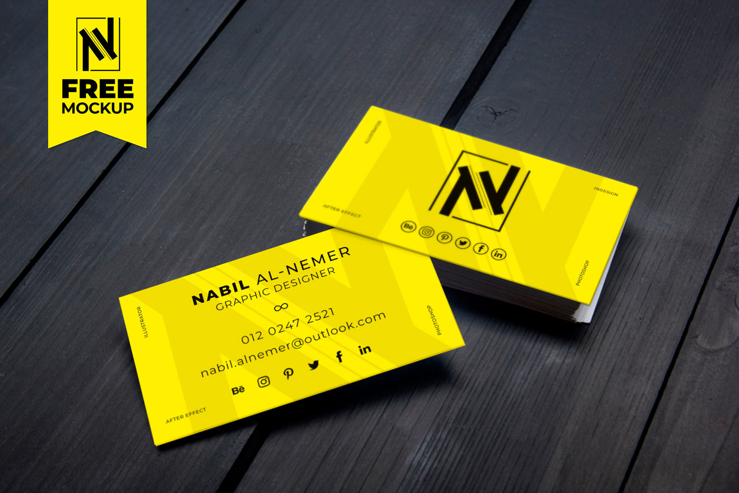 Free Business Card Mockup Vol-01 PSD