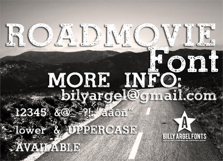 Free ROAD MOVIE Font