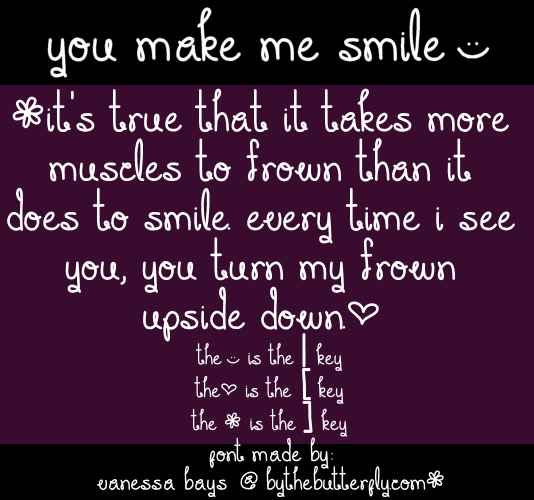 Free You Make Me Smile Font