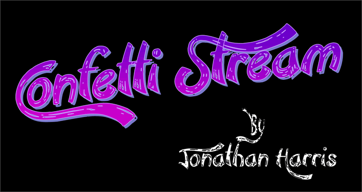 Free Confetti Stream Font