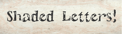 Free ShadedLetters Font
