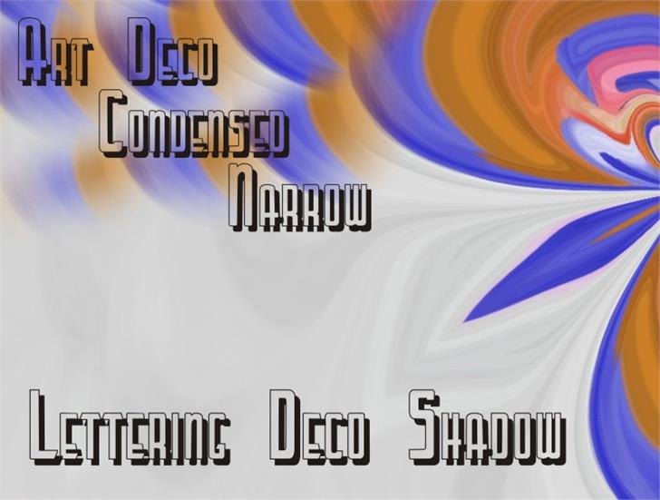 Free LetteringDecoShadow Font
