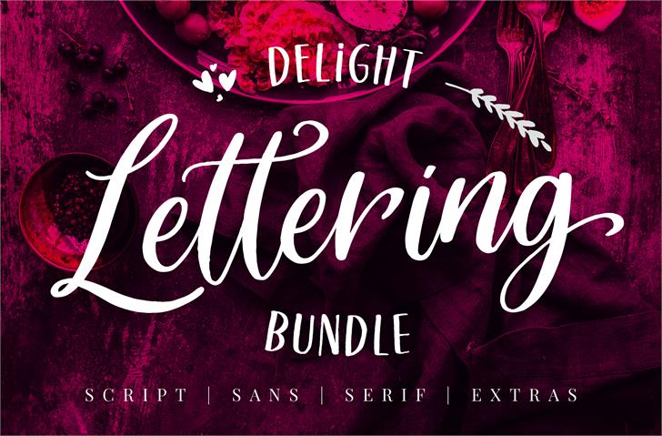 Free Delight Lettering Script Font