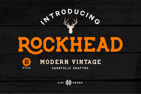 Rockhead - Free Modern Vintage Sans Serif Font