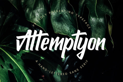 Attemptyon - Free Sans Serif Typeface