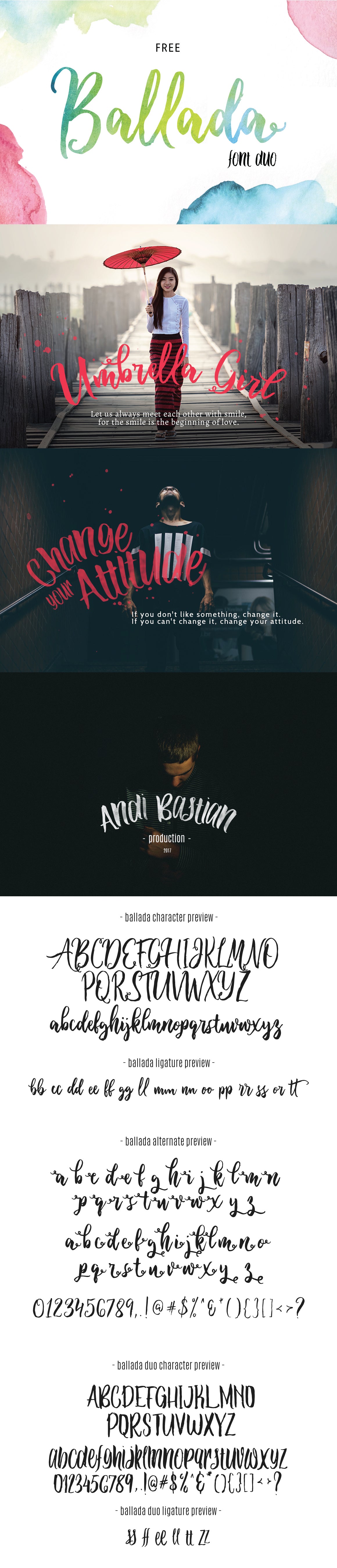 Free BALLADA - FONT DUO