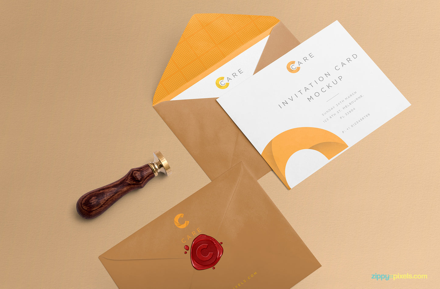 Free Classy Invitation Mockup