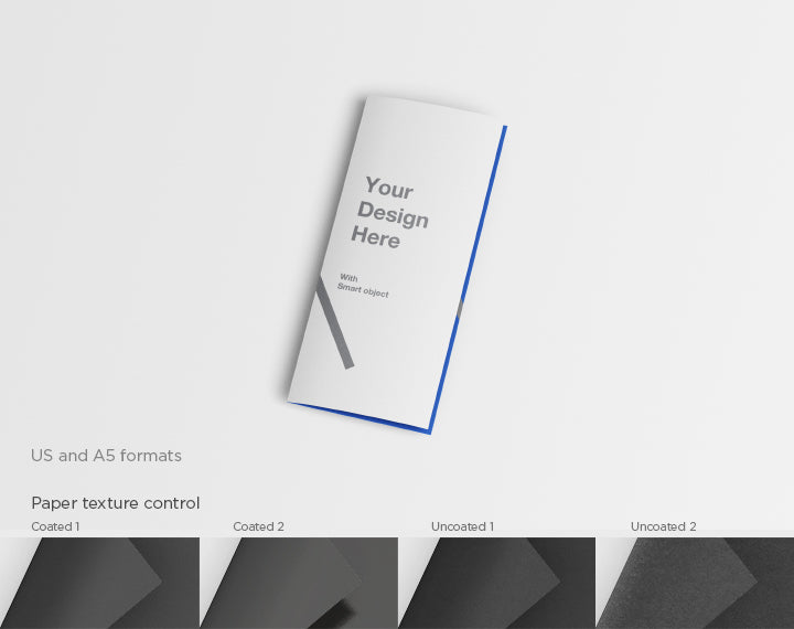 Free Us One Third Brochure Mockup