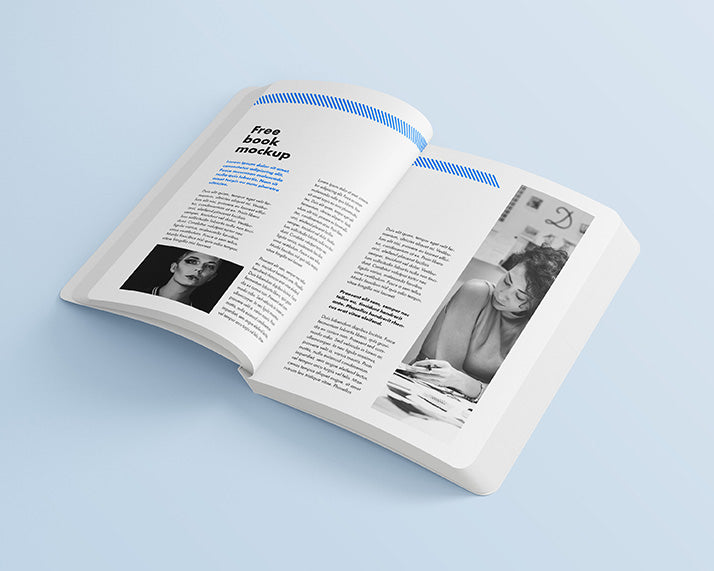 Free High Resolution Collection of Book Mockups with Round Corners