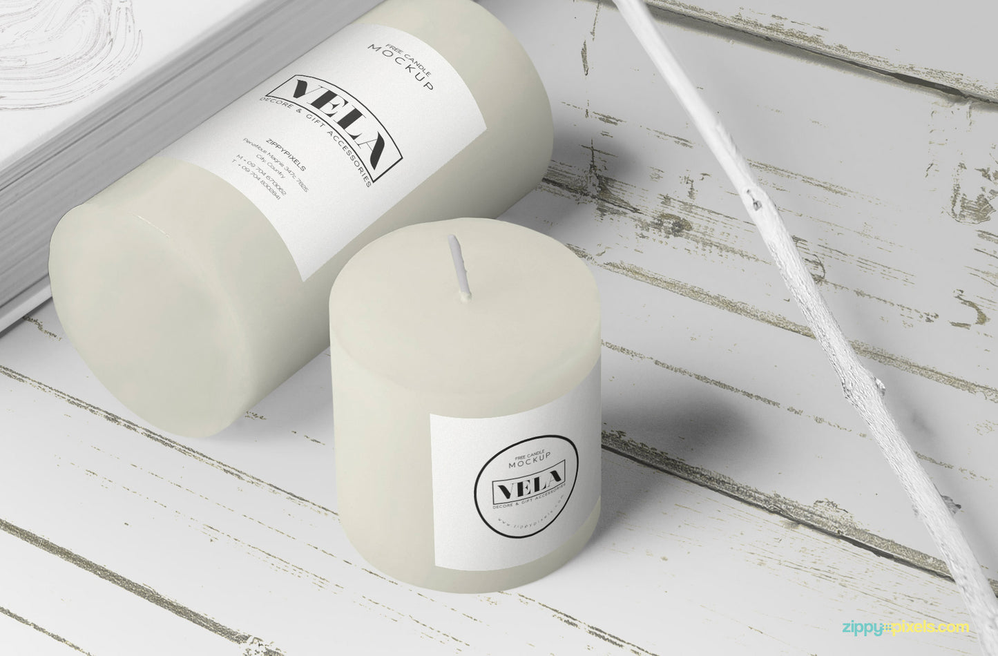 Free Awesome Candle Mockup
