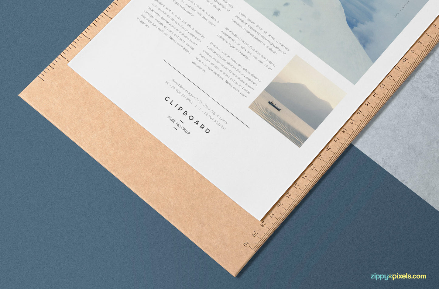 Free A4 Size Paper Mockup Design