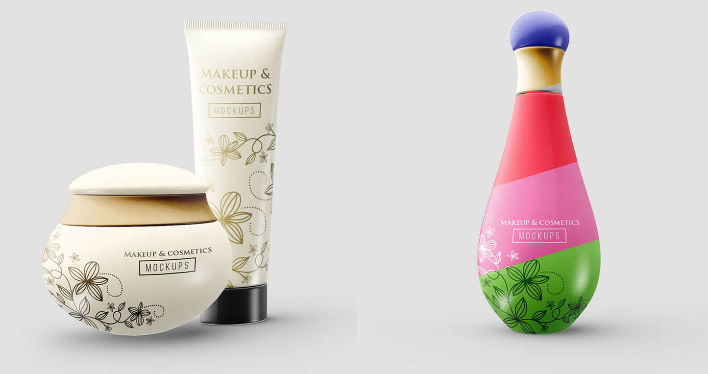 Free Huge Makeup and Cosmectics Mockups Pack