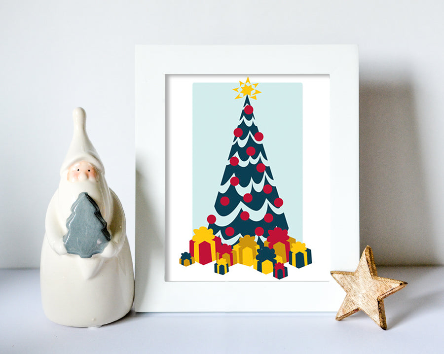 Free Christmas Frame Decoration Mockup