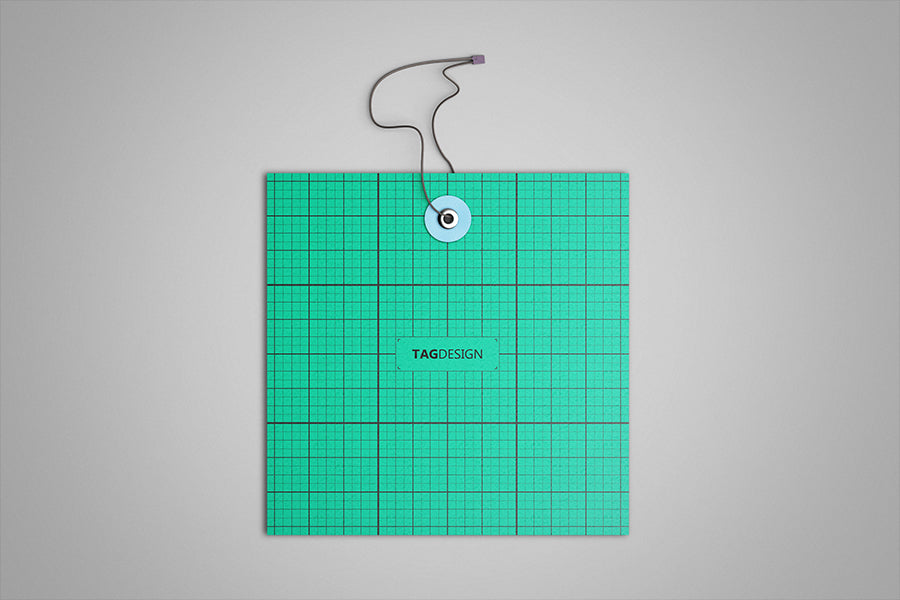 Free Die Cut Tag Mockup