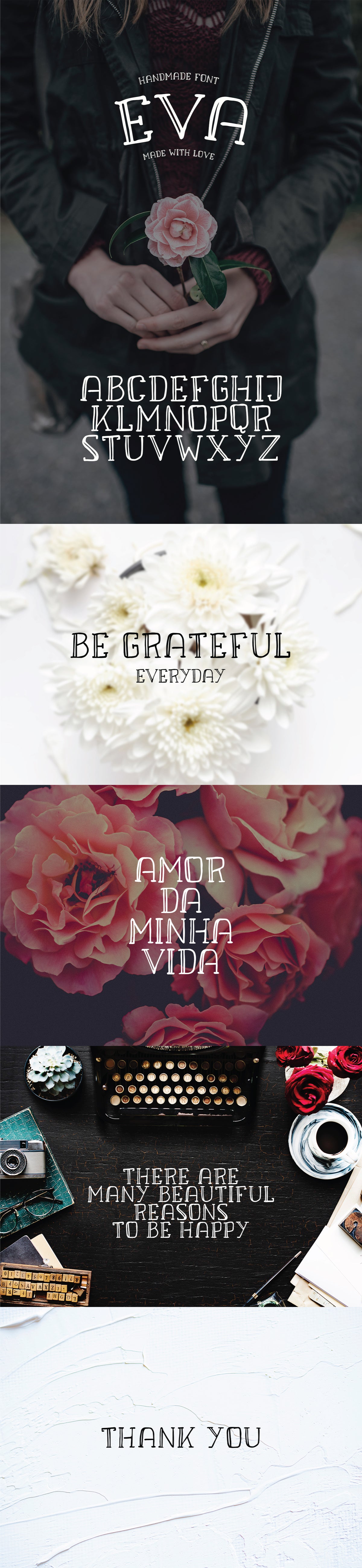 Free EVA - HANDMADE DISPLAY FONT