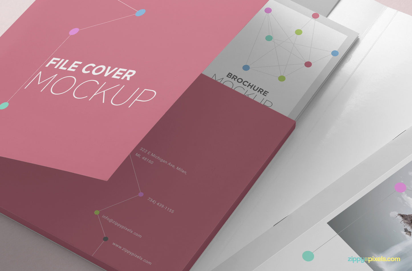 Free Folder Mockup PSD
