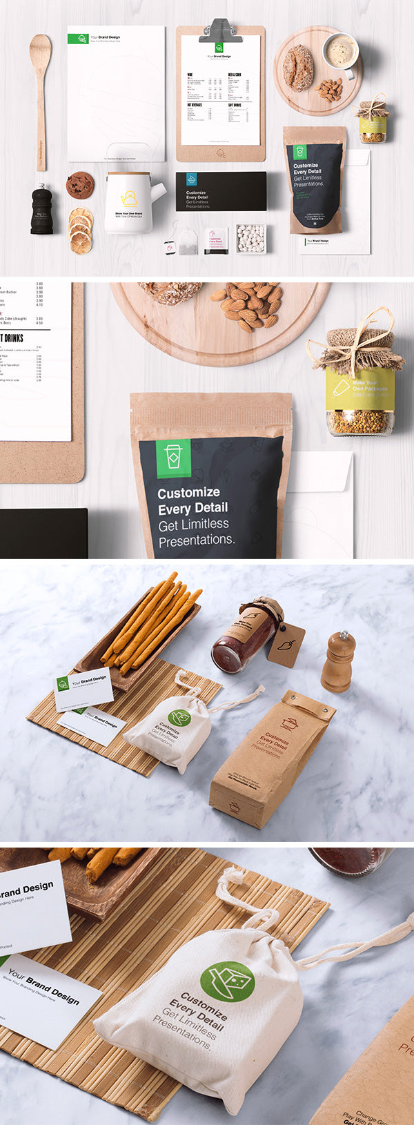 Free Food Packaging and Branding MockUps