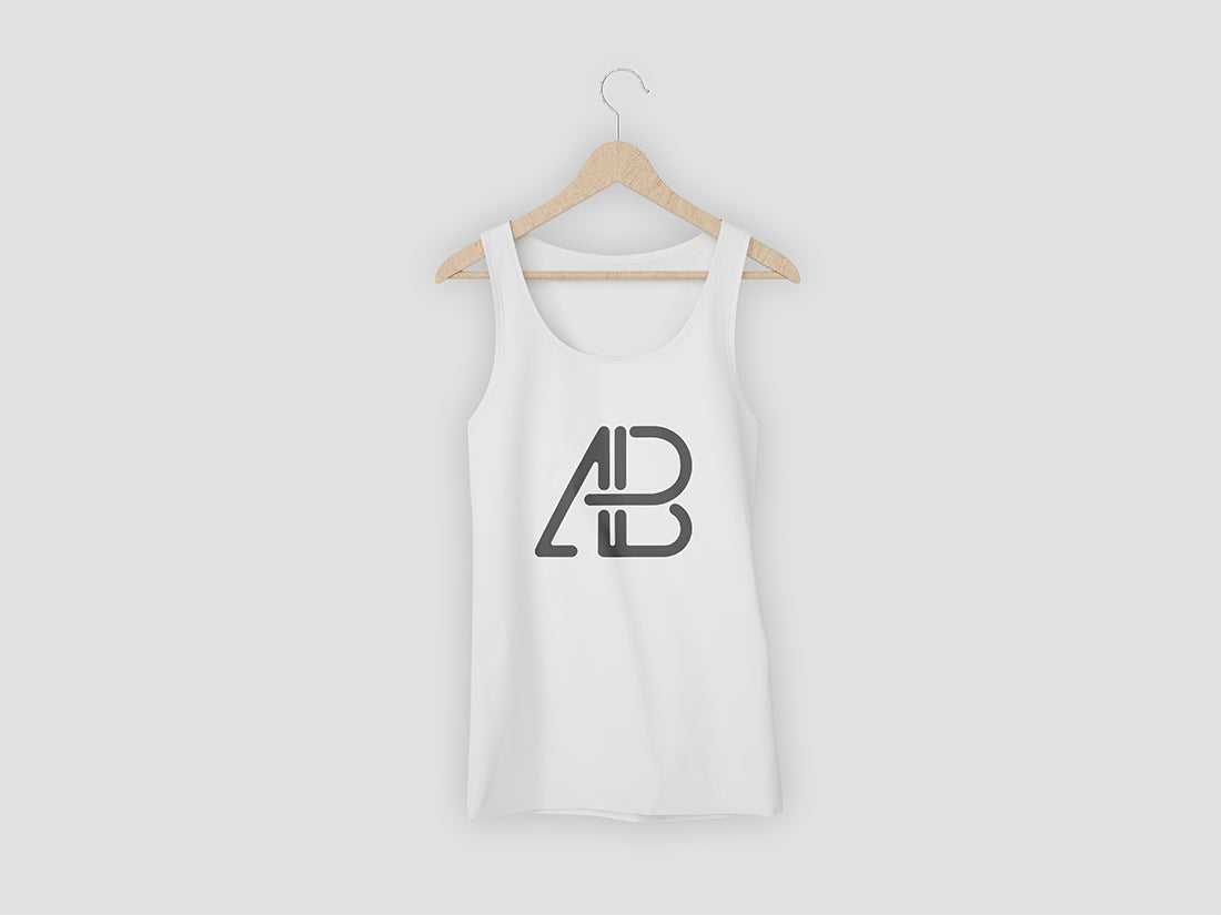 Free 5K Tank Top Mockup PSD