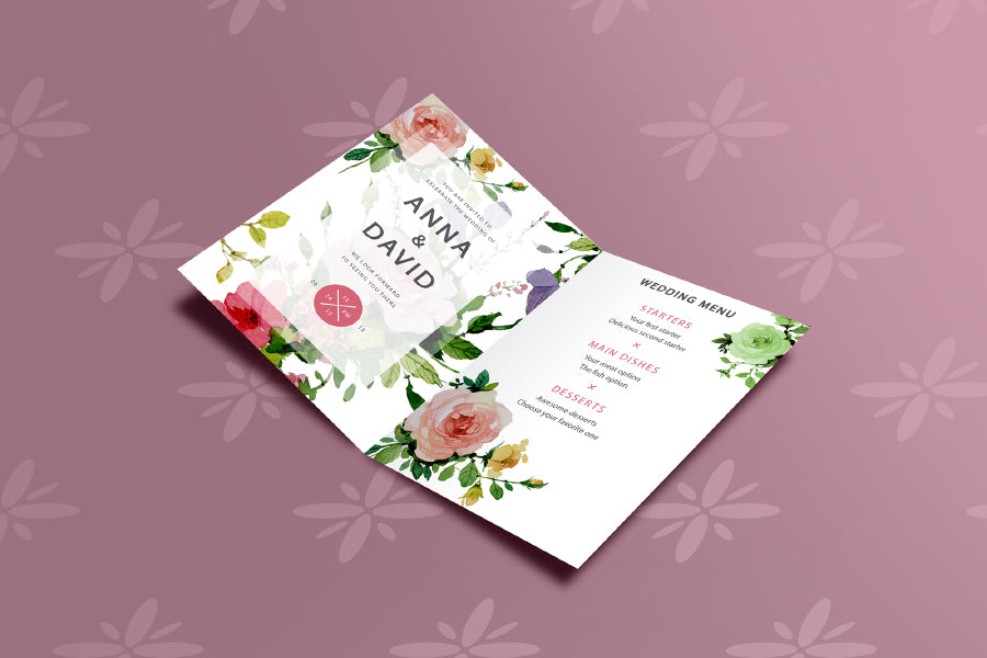 Free Classic Wedding Invitation Card Mockup