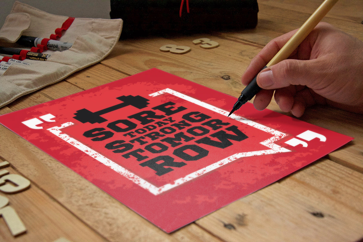 Free Handcrafted Poster or Flyer PSD Mockup