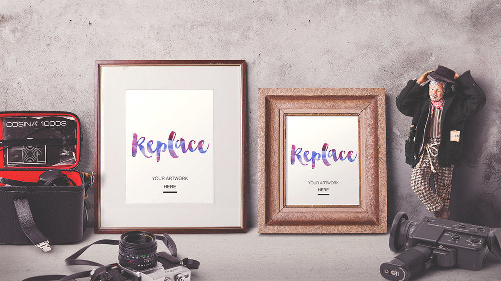 Free Artwork Showcase and Frame Generator Mockup Pack