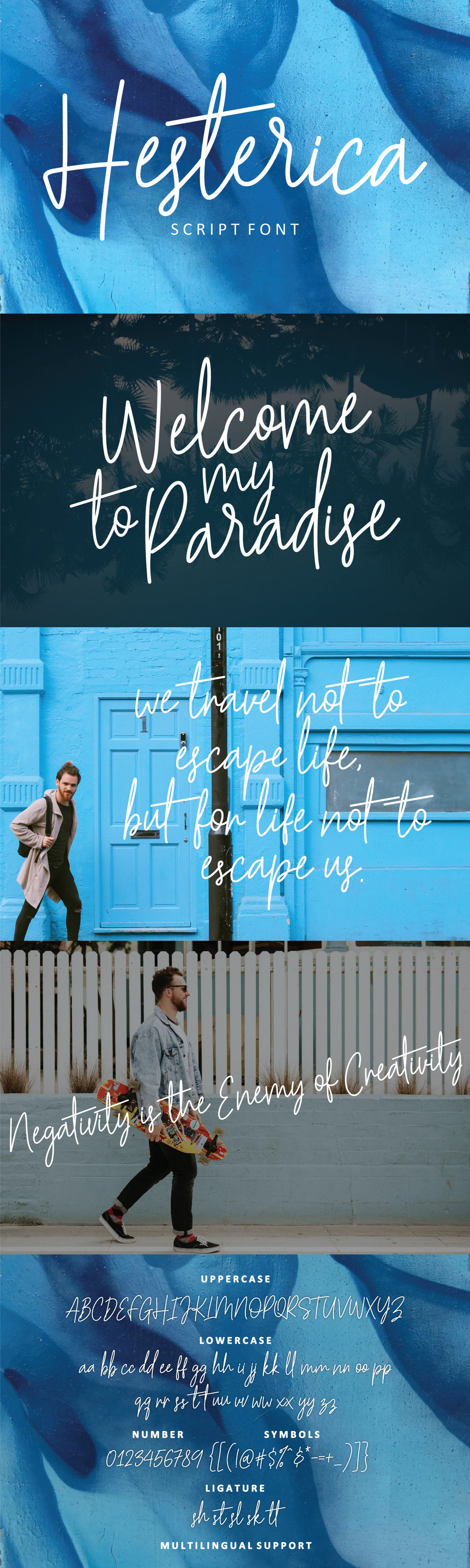 Free Hesterica - Script Font