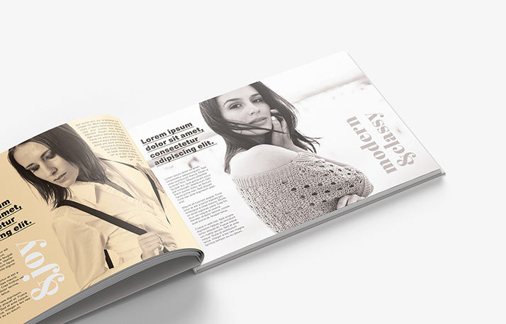 Free Landscape or Horizontal Clean Book Mockup