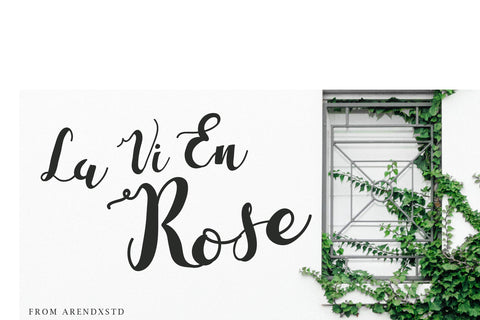 La Vie En Rose - Free Calligraphy Script Font