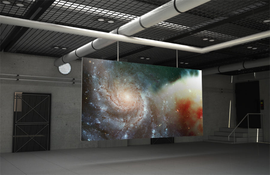 Free Basement Gallery Poster PSD Mockup