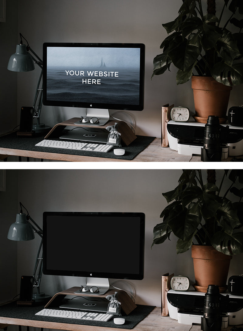 Free Workspace iMac Mockup (Download)
