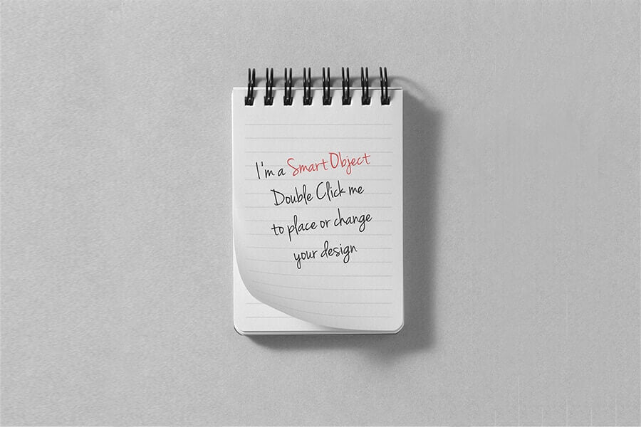 Free Small Notes Book Mockup