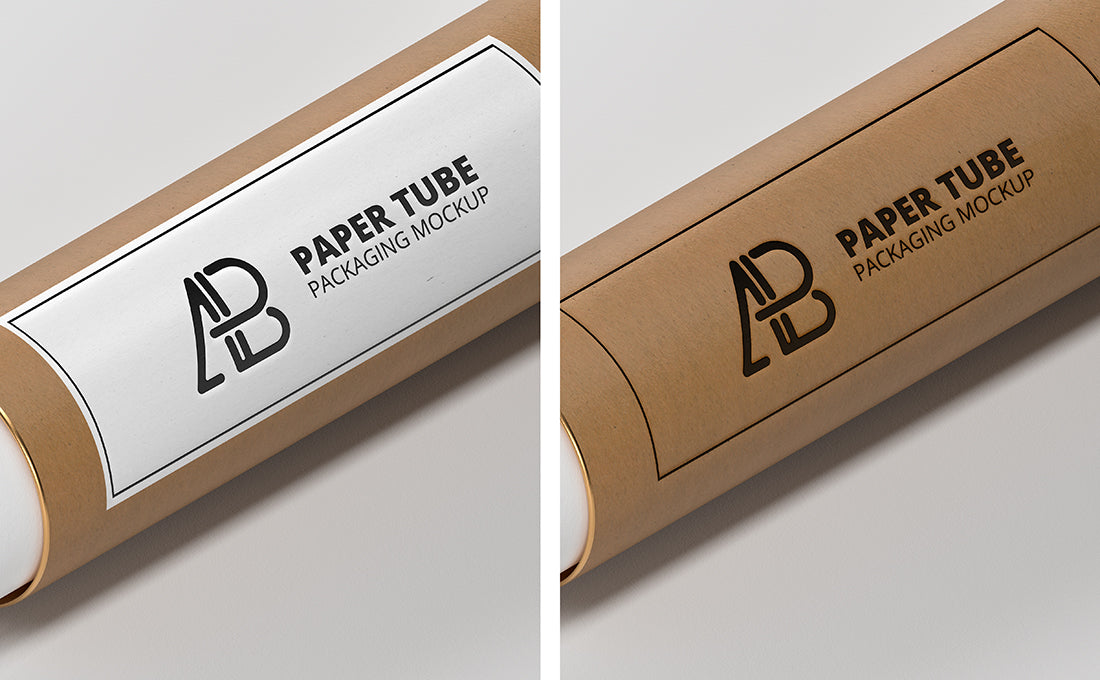 Free Paper Tube Packaging Mockup