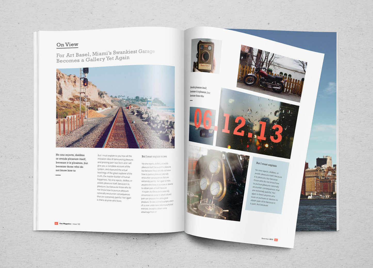 Free Photorealistic Magazine MockUp Psd