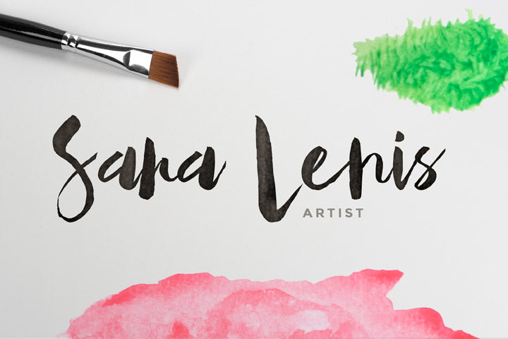 Free Watercolor Logo Mockup