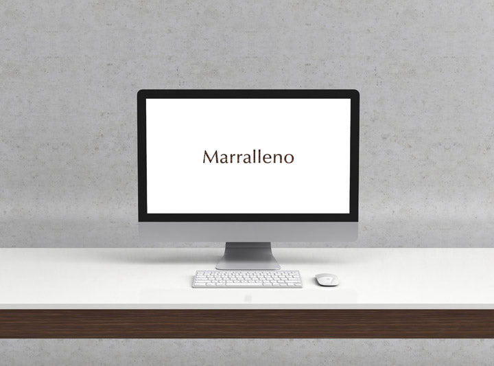Free iMac Front View Mockup with Empty Screen