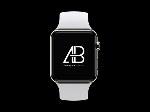 Free Realistic Apple Watch Series 2 Mockup Black Scene