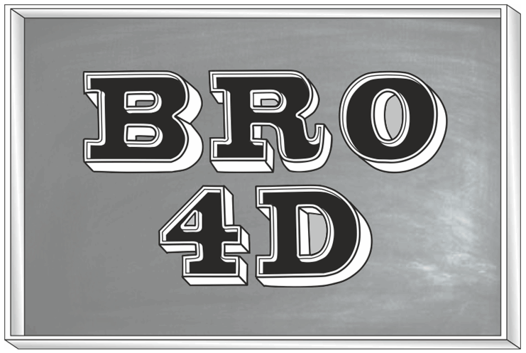 Free Bro 4D Font