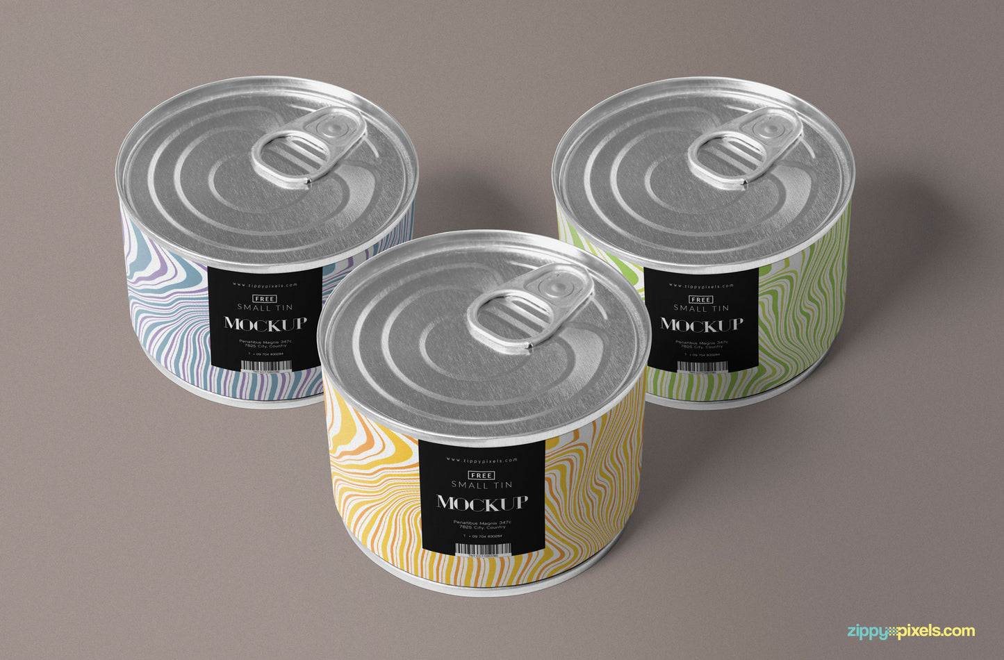 Free Round Tin Mockup