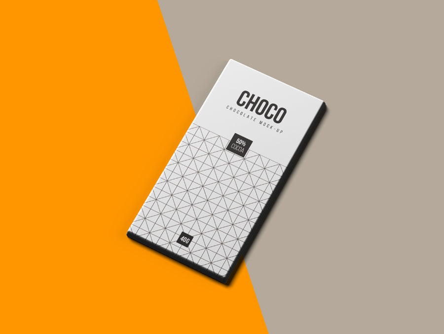 Free Clean and Realistic Chocolate Packaging Mockup