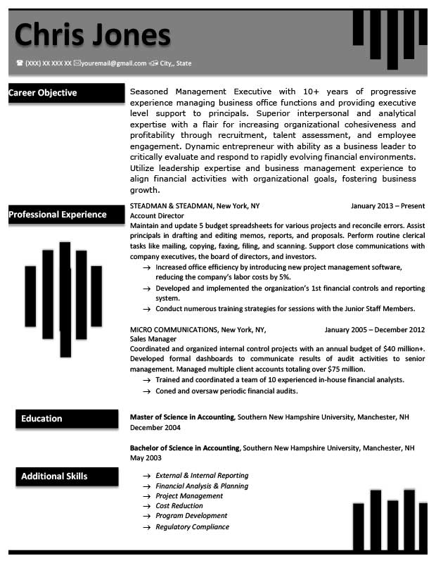 Free Creative Yosemite Resume Templates in Microsoft Word Format