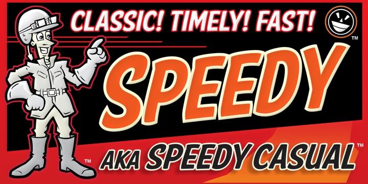 Free FTY SPEEDY CASUAL NCV Font
