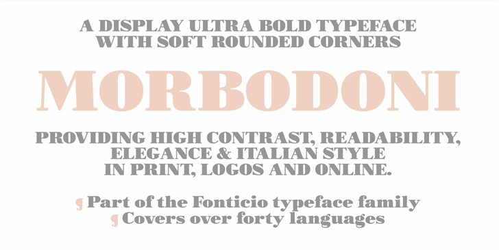 Free Morbodoni Font