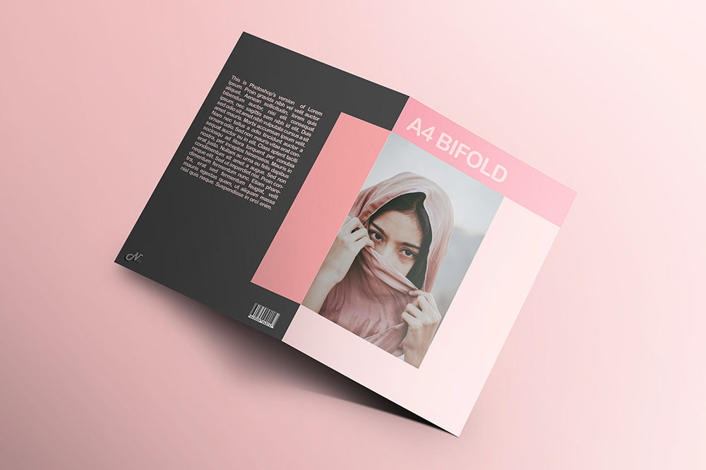 Free A4 Bifold Mockup