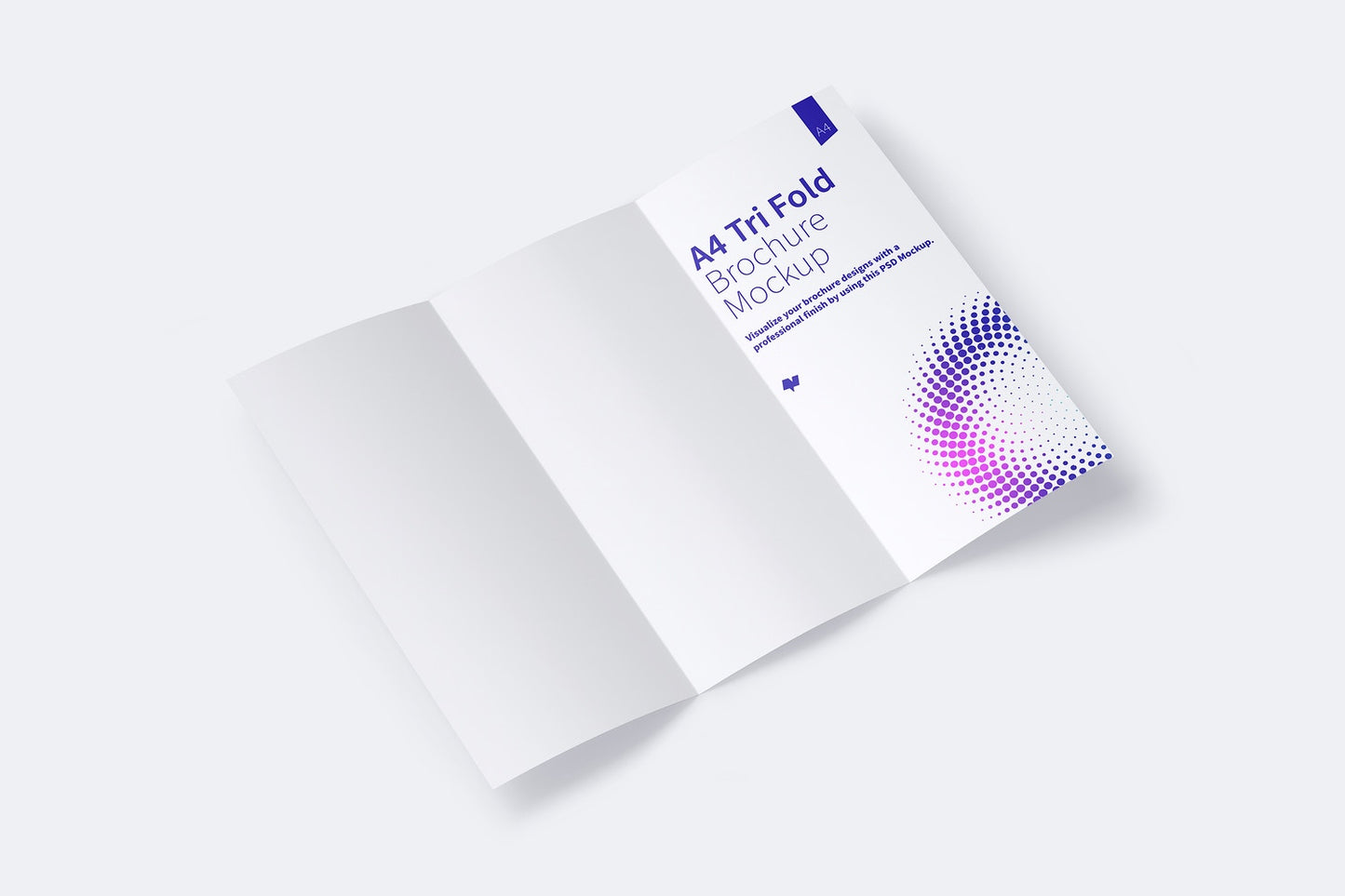 Free A4 Trifold Brochure Mockup 01
