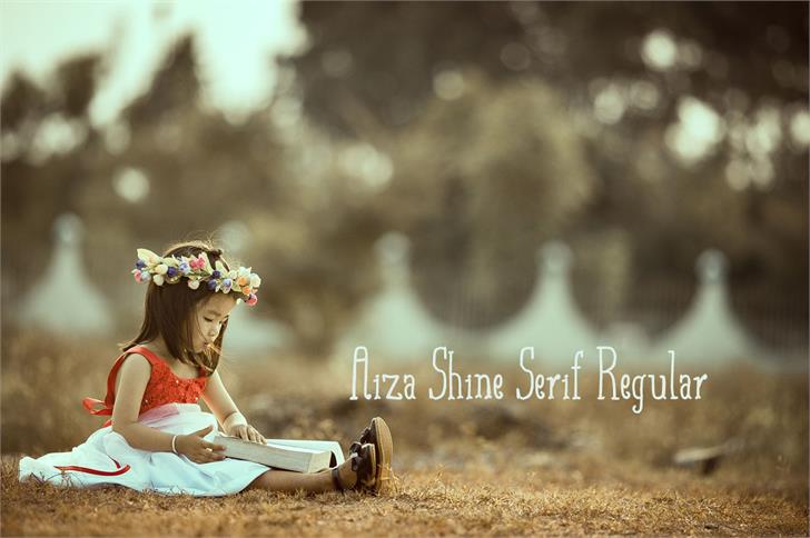 Free Aiza Shine Serif Font
